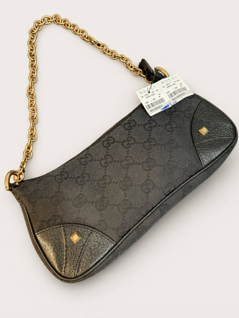 Gucci GG Canvas Nail Chain Pochette & Matching Heels 37.5 - Picture 2 of 7